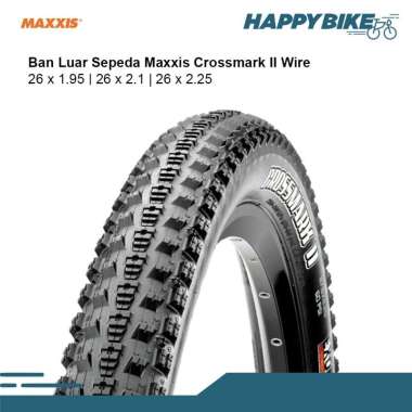 Maxxis Ban Luar Sepeda Crossmark II 26 X 2.10 Bicycle Outer Tires MTB Cross Country Nylon
