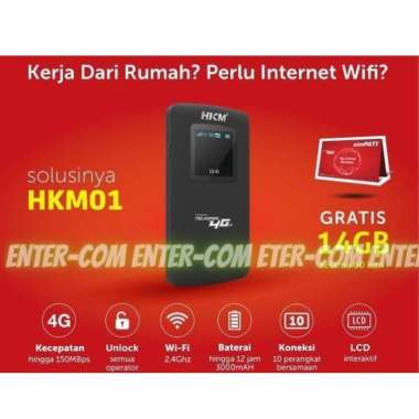 Modem HKM 4G LTE unlock bukan modem HUAWEI E5576 (bisa smartfren) ORIGINAL 100 % Multicolor