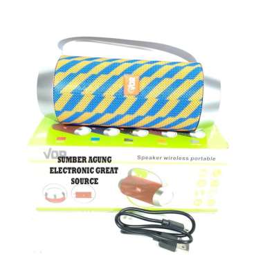 VDR Brahma V3900BT Speaker Portable Senter Dengan Tali Karet Bluetooth