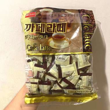 Hwami Caffe Latte Candy / Permen Kopi Import Korea / Permen kopi Susu Korea / Permen Kopi Susu Import 300 Gram
