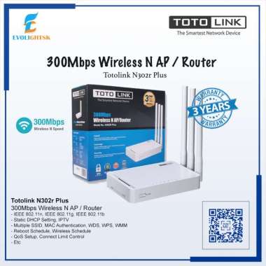 Totolink N302R Plus Wireless N Router 300Mbps / AP Totolink N302R Plus