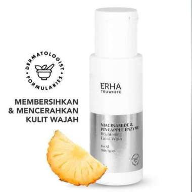 ERHA Truwhite Brightening Facial Wash 60ml - Sabun Wajah Pria - Sabun Muka Cowo Kusam Dan Berminyak 