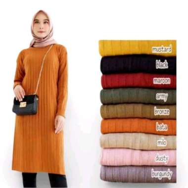 TUNIK RAJUT / DRESS RAJUT / MINI DRESS RAJUT / DRESS TUNIK RAJUT Semua Ukuran milo
