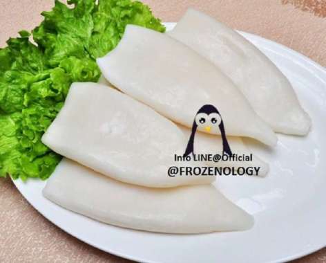 100% Cumi Kupas Frozen Squid Tube Calamari Terlaris Siap Olah & Kirim
