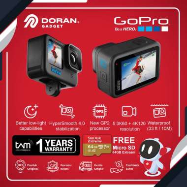 GoPro Hero 10 Black - GoPro HERO10 Black Digitalzoom Garansi Resmi Hero 10 Black