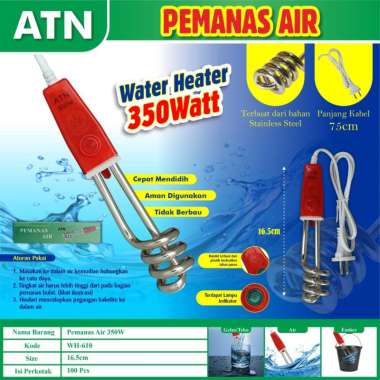 Elemen Pemanas Air Water Heater Coffee Maker ATN 350WATT/600WATT/1000WATT +LAMPU