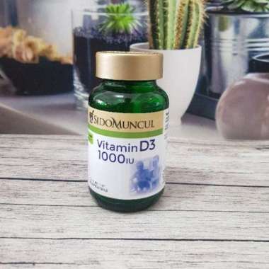Sidomuncul Vitamin D3 1000iu Botol isi 50 Kapsul