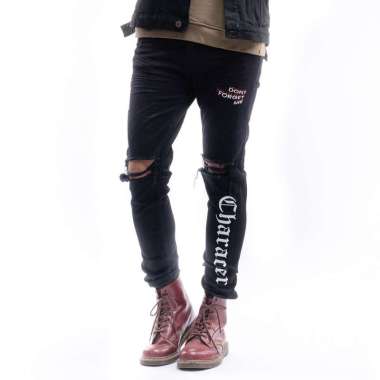 Papago - Celana Jeans Pria Skinny Slimfit Jeans - CHARACTER M