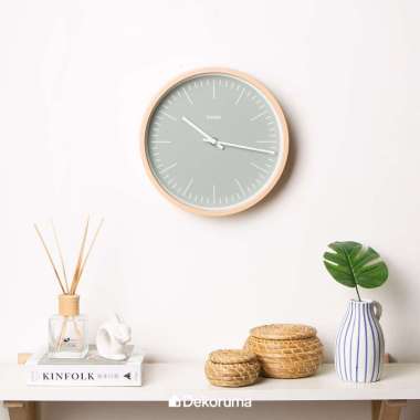 Dekoruma Nowi Jam Dinding Minimalis Diameter 27cm - Grey