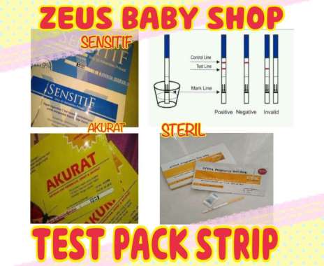 Sensitif Strip Test Pack Alat Tes Kehamilan Sensitif Akurat Steril Tespek - ORIGINAL SENSITIF STRIP
