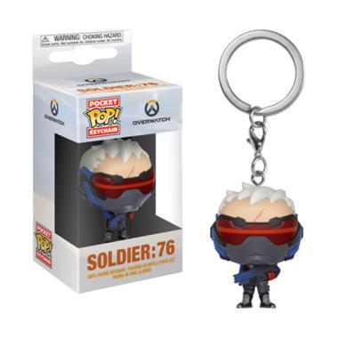 Funko Pocket POP! Games Overwatch Soldier 76 Figure Keychain