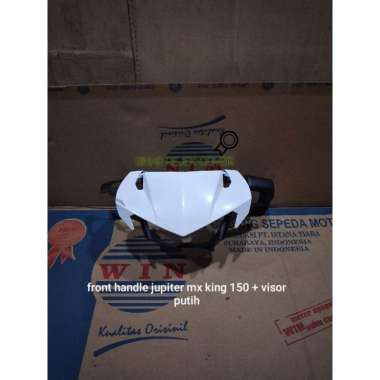 batok depan / front handle jupiter mx king 150 + visor putih merk win