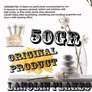 Natural Emulsifier Lanolin PEG 75 50gram Kosmetik Emulsifying Wax