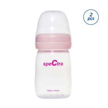Spectra Baby Bottle PP Storage Wide Neck Botol Susu Bayi [2 pcs / 160 mL / Tanpa Dot] -