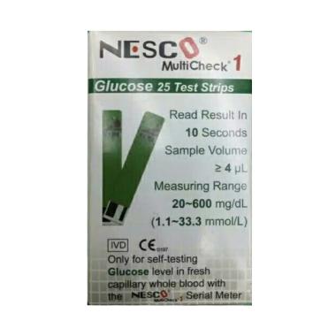 [✅COD] NESCO STRIPS REFILL GULA DARAH GLUCOSE NESCO
