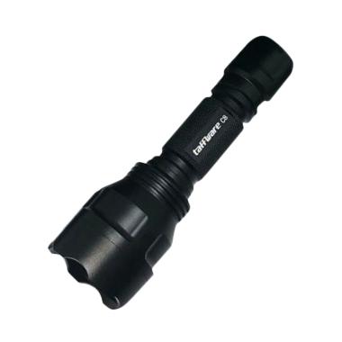 Taffware C8 LED Flashlight Senter - Black