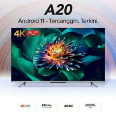 LED TV 43 INCH SMART ANDROID 11 4K UHD TCL 43A20 HDMI HDR WIFI