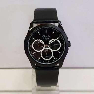 Alexandre Christie AC2968BF Passion Jam Tangan Wanita Leather Strap Original Black