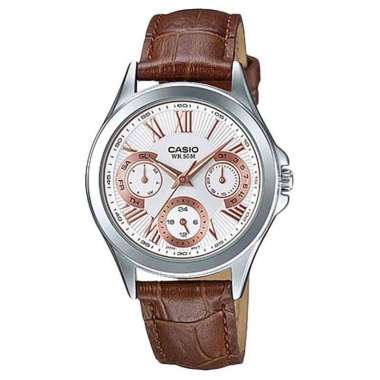 CASIO ORIGINAL - CASIO LTP-E308L-7A2VDF - JAM TANGAN WANITA JAM WANITA RO - KULIT CASIO LTP-E308L-7A