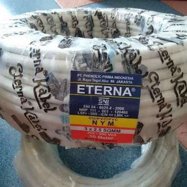 Dijual Kabel Eterna NYM 3X2.5 Kabel listrik eterna 3x2.5 per roll 50m Diskon