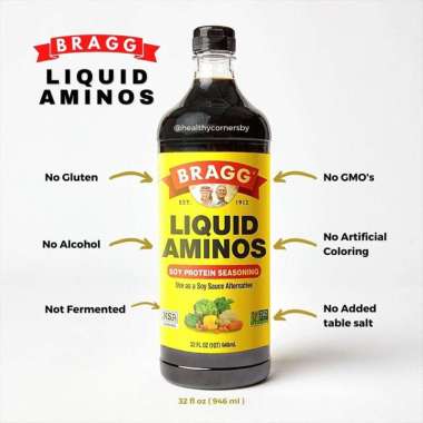 Bragg Liquid Aminos 946Ml Gluten Free Soy Protein Seasoning