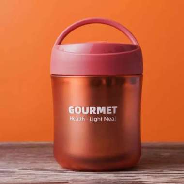 Termos Multifungsi Vacuum Jug Tempat Bubur Sup Termos Air Panas Dingin red