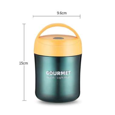 Termos Multifungsi Vacuum Jug Tempat Bubur Sup Termos Air Panas Dingin Yellow Blue