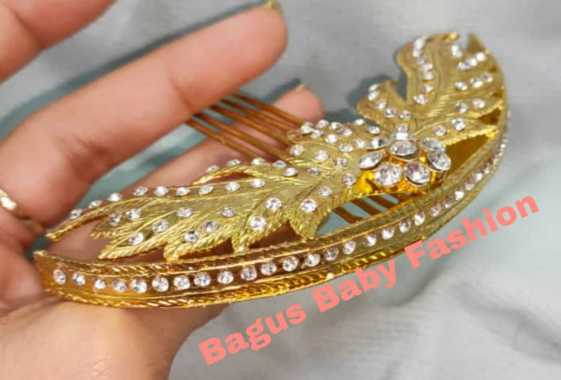 Sisir Sirkam Model Bunga Anggrek Cantik Hiasan Sanggul Gold