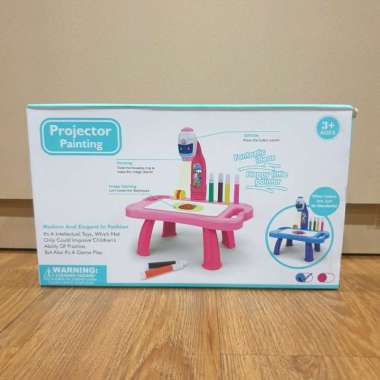 Mainan Edukasi Anak Menggambar & Mewarnai Kids Drawing Projector - Pink