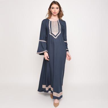 Batik Huza Karita Long Dress Wanita
