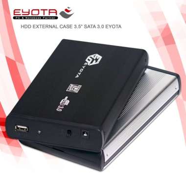 EYOTA 3.5 INCHI USB 3.0 HDD ENCLOSURE / EXTERNAL CASE HARDDISK PC - DISASS JOGJA