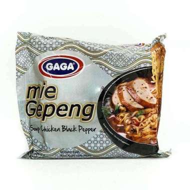 Promo Harga Gaga Mie Gepeng Soup Chicken Black Pepper 67 gr - Blibli