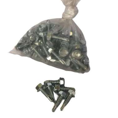 Baut Sekrup Baja Ringan per 100 pcs - Tersedia Aneka Ukuran Ukuran 10x20mm