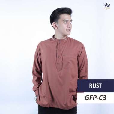 Qori Apparel Baju Koko Casual Gaffi (Lengan Panjang) C3 XXXL