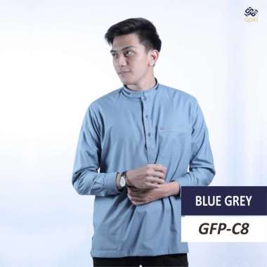 Qori Apparel Baju Koko Casual Gaffi (Lengan Panjang) C8 XXXL