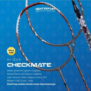 HiQua CHECKMATE Raket Badminton Original