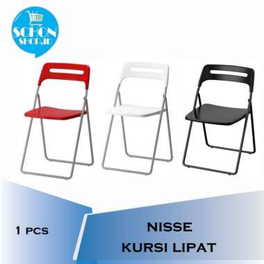 Kursi Lipat Kursi Makan Kursi Kantor - IKEA NISSE putih