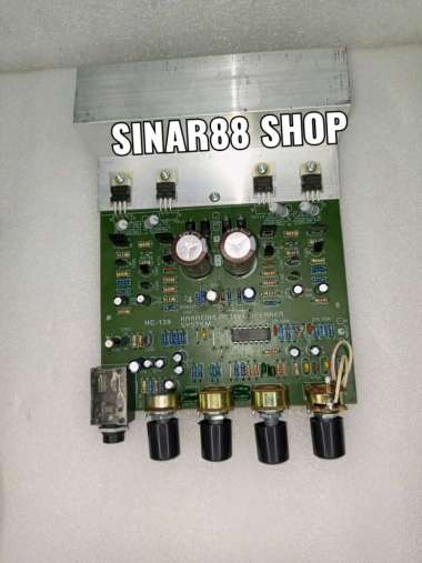 KIT ACTIVE SPEAKER SPEKER 1000W/2000 WATT+MIC PMPO AMPLIFIER G-139/BL TANPA PANEL DEPAN