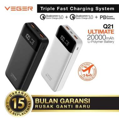 Powerbank Veger - Harga Terbaru Februari 2022 & Gratis Ongkir ...