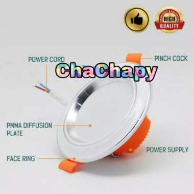 lampu downlight led 3warna 5w/ lampu led 3warna/ panel led 3warna GOLD