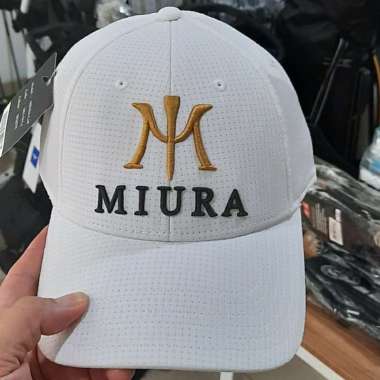Golf Cap Miura Hat Topi Golf Original putih