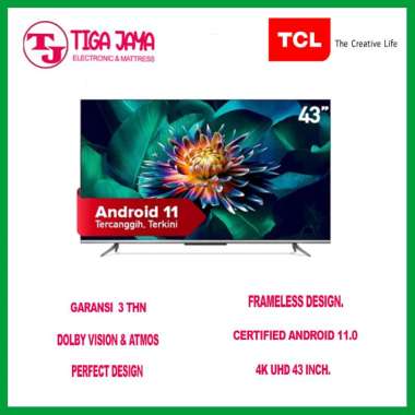 TCL 43A20 LED TV 4K MEMC 43 inch Android 11 TCL 43A A20 43A20 TCL