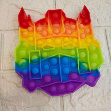 Mainan Pop It Rainbow Tas/Lobster/Kaki/Apel/Dino/Bebek/Transformer Transformer
