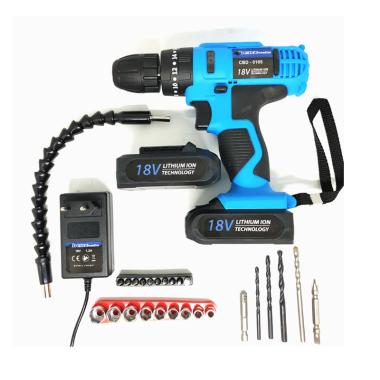 DIJAMINMURAH - Benz Cordless Impact Drill 18 Volt Bor Beton Baterai 18V Koper