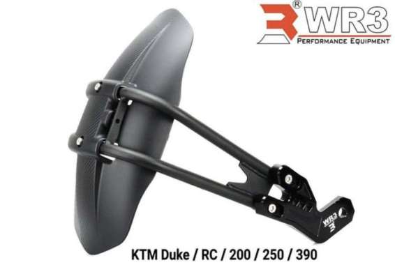 Mudguard KTM Duke RC 200 250 390 12-Up WR3 Black