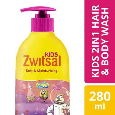 ZWITSAL Kids 2-in-1 Hair & Body Wash Soft & Moisturizing 280 ml