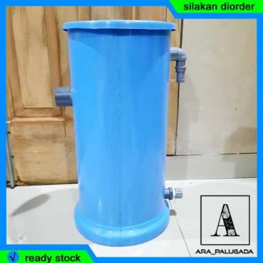 Tong Filter Kolam Kosong Ukuran S - Biru Biru