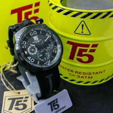 Jam Tangan Fashion Jam Tangan Pria T5 H3619 original chrono aktif bergaransi free tin box Black