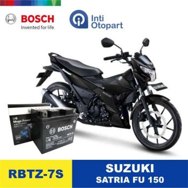 Accu Aki Motor SUZUKI SATRIA FU ORIGINAL BOSCH Hitam