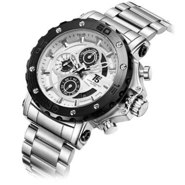 ORIGINAL T5 H3702 original jam tangan pria T5 H 3702 / T5 3702 Silver white